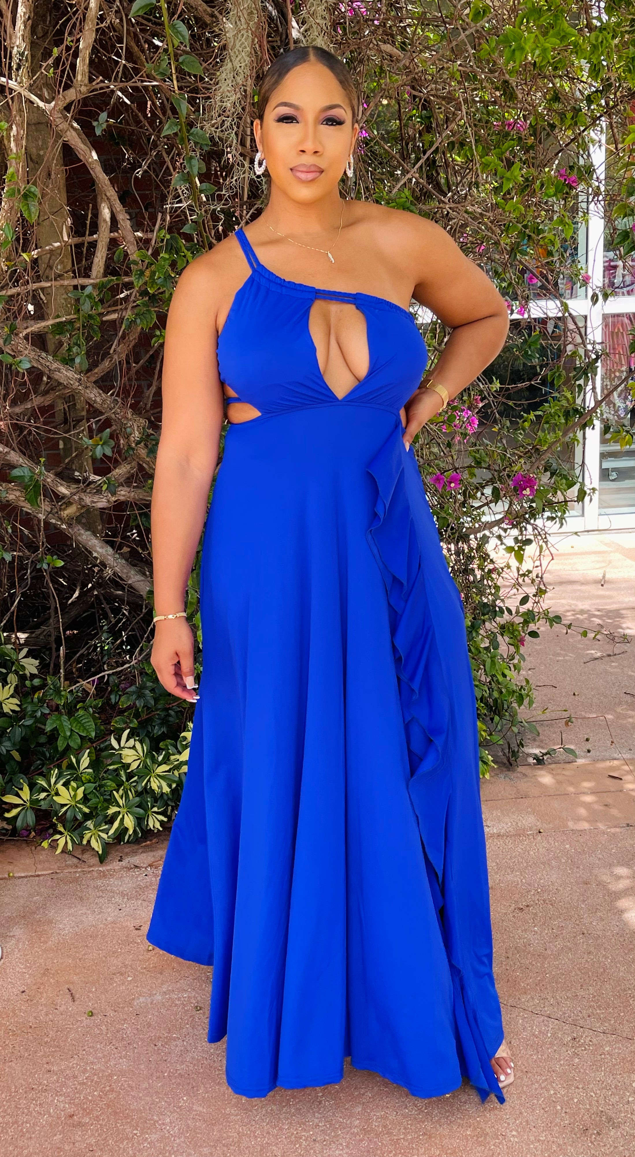 Jasmine | Women's Elegant Ruffle Maxi Dress main image 1