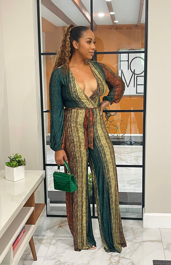 Cierra Green Multicolor Jumpsuit